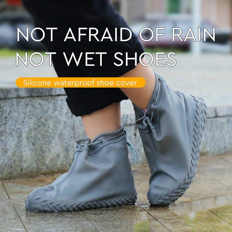 Fashion And Waterproof Reusable Non-slip Protective Boot Covers Rain Overshoes For Rain Boots