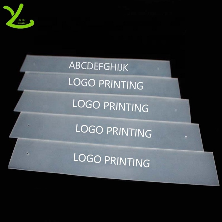 OEM custom printed logo transparent good elasticity soft stretch silicon band