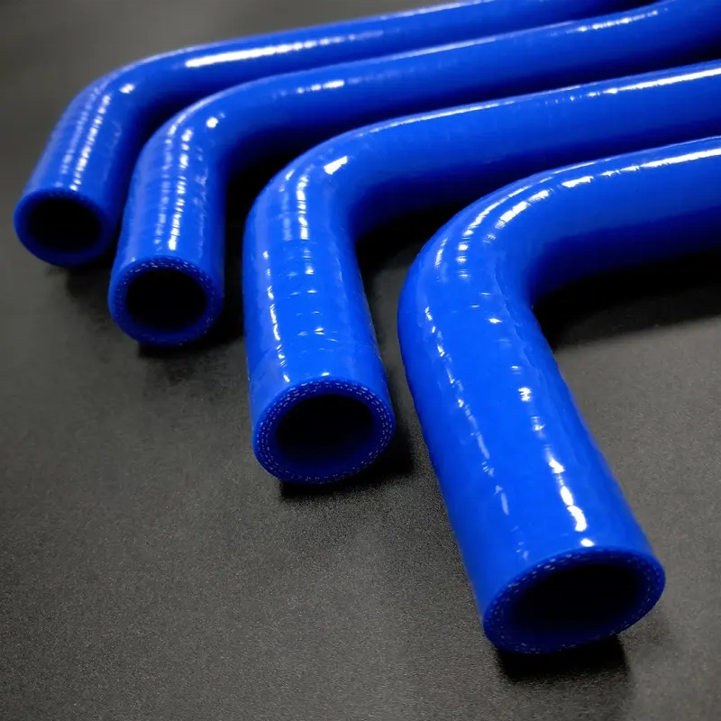 OEM custom blue heat resistant flexible elbow silicone hoses automotive