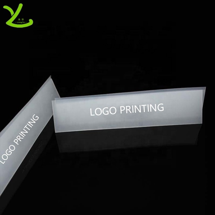 OEM custom printed logo transparent good elasticity soft stretch silicon band