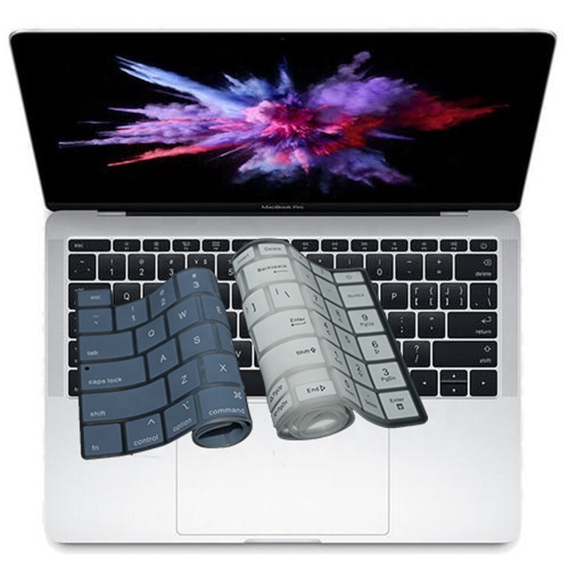 Colorful customized soft laptop protective silicone film keyboard dust-proof protection silicone keyboard covers