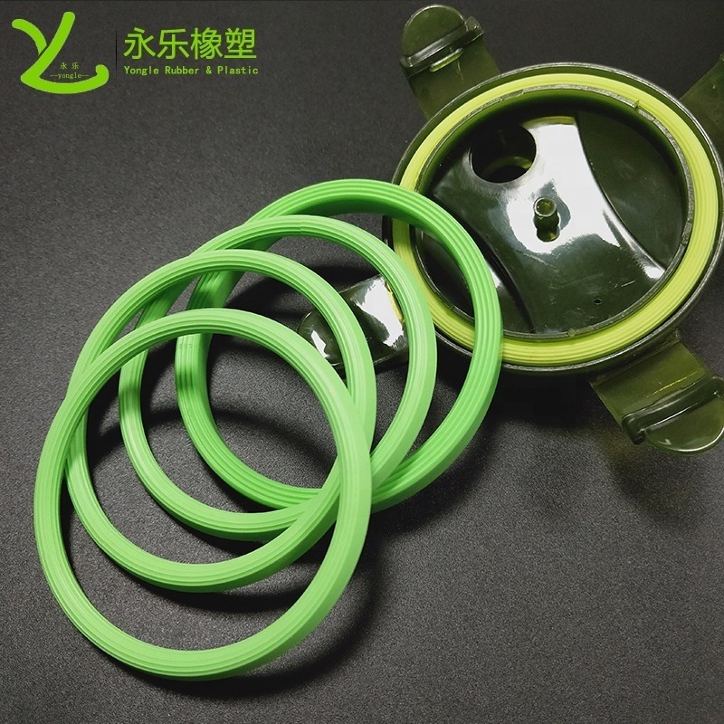 Customized green anti-aging heat resistant food grade silicone gasket water bottle silicone o seal ring