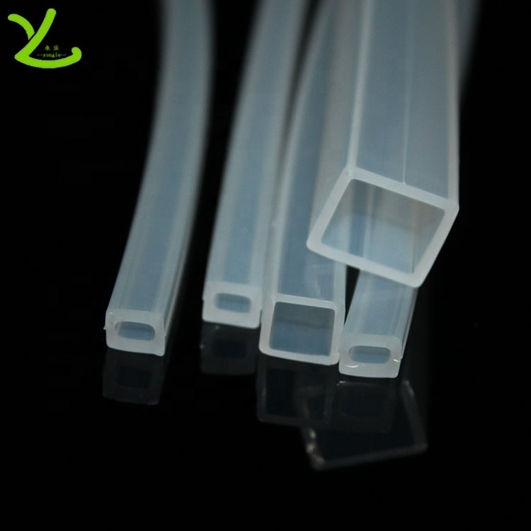 Flexible high temperature resistant silicone hose pipe square silicone tube