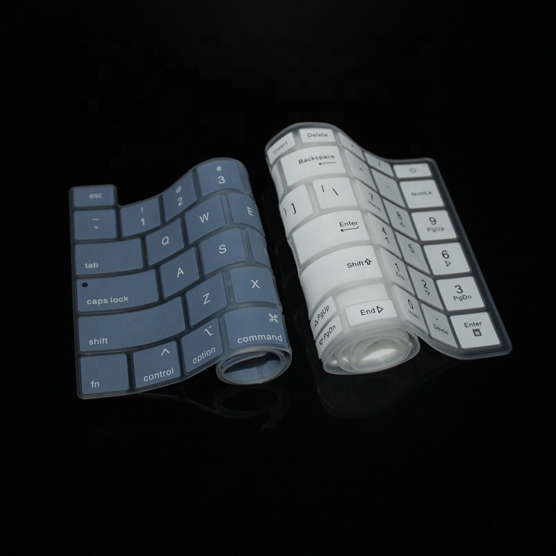 Colorful customized soft laptop protective silicone film keyboard dust-proof protection silicone keyboard covers