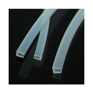 Customized tensile resistance edge protector silicone strips u shaped silicone rubber seal strip for glass