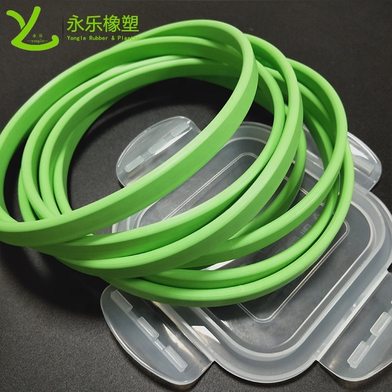 Custom tensile strength silicone rings food grade rubber sealing ring silicone gasket for airtight food container