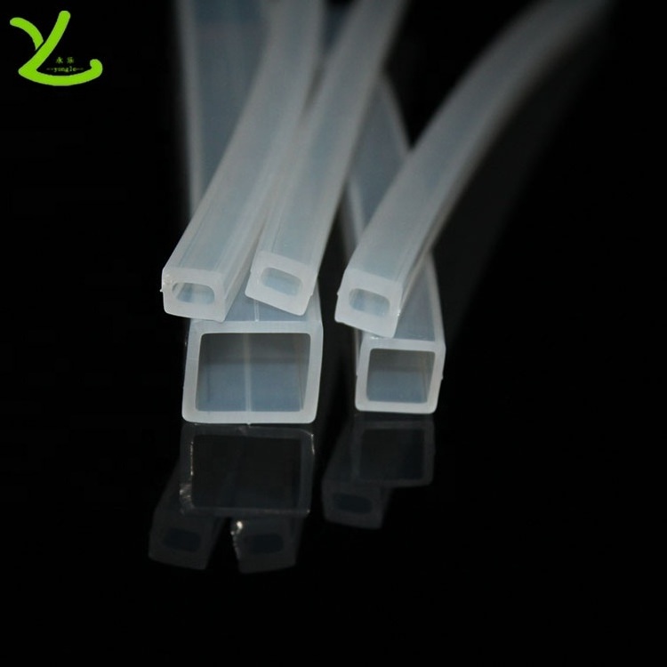 Flexible high temperature resistant silicone hose pipe square silicone tube