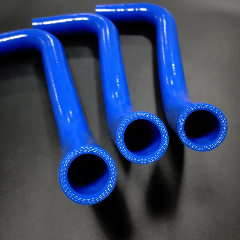 OEM custom blue heat resistant flexible elbow silicone hoses automotive