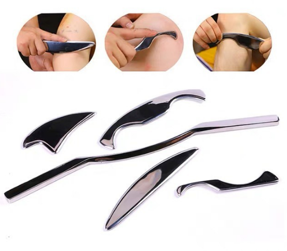 Stainless Steel Metal Gua Sha Scraping Massage Tools Muscle Relaxation Exercise Physiotherapy Tool