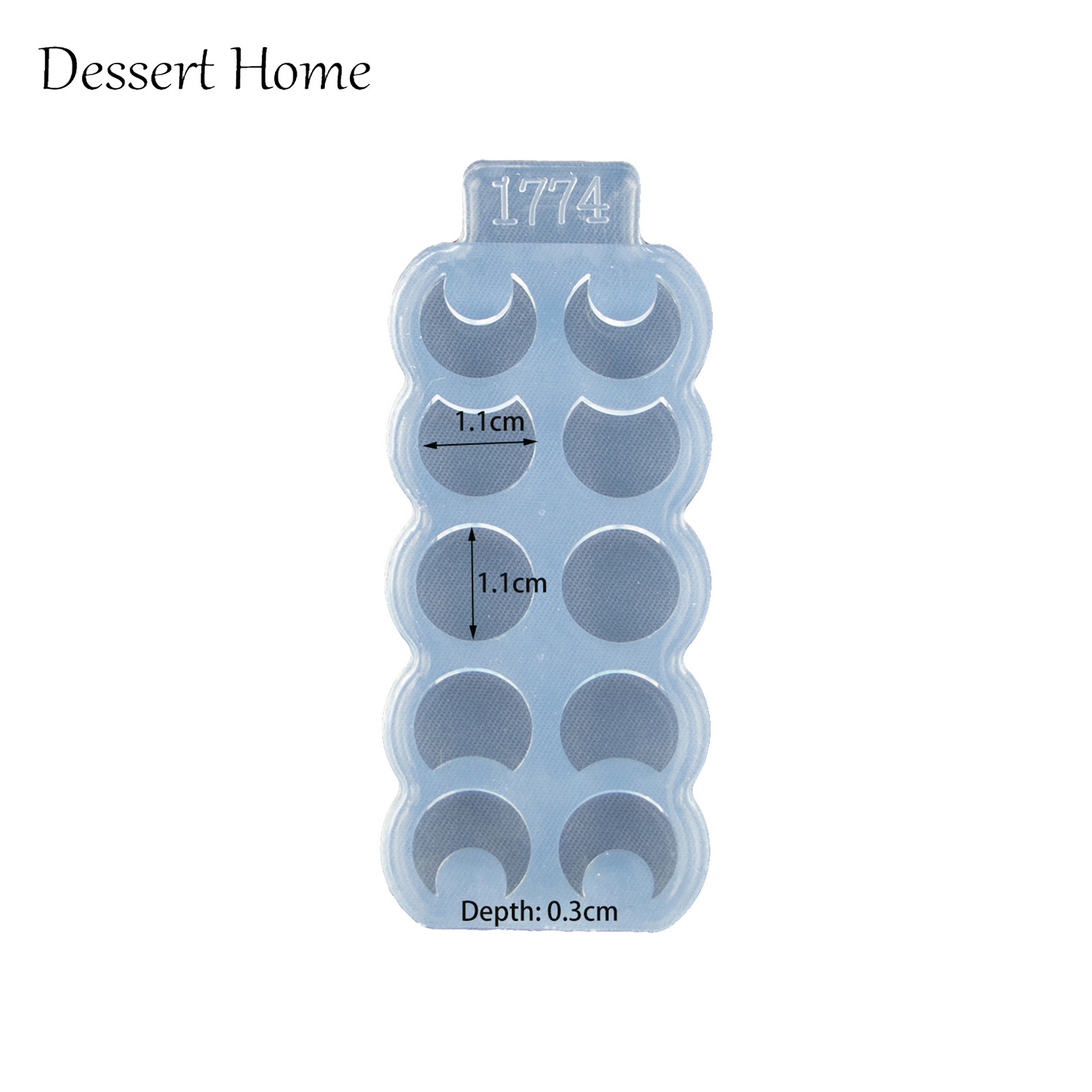 DY0890 Shiny Mini Studs Circle/Square/Stars/Moon/Crown/Heart Silicone Mold for Earring Jewelry Resin Casting Molds DIY Epoxy