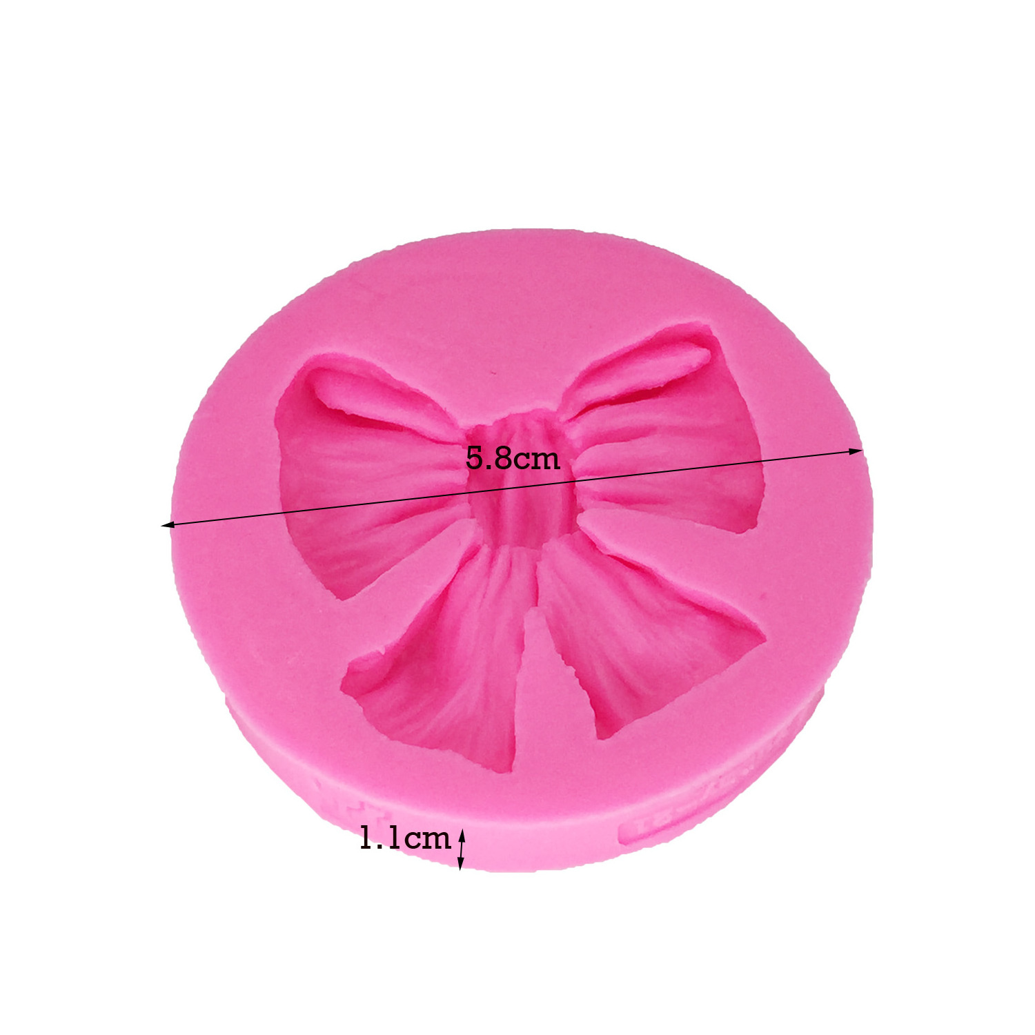 D0218 Many Bows Silicone Fondant Mold Cake Decorating Cupcake Candy Chocolate Gumpaste Molds, Silicone Safe for Confectionery