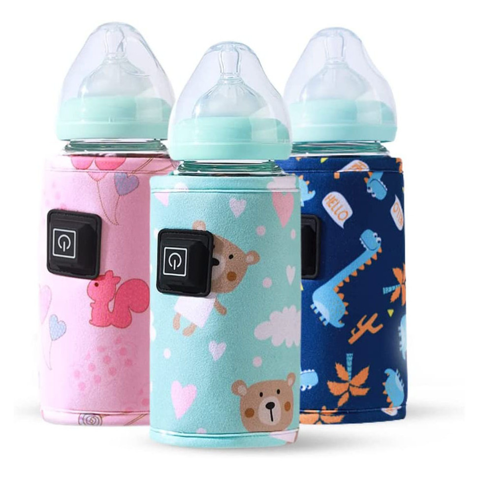 Baby Bottle Warmer Crystal Velvet Usb Car Electric Outdoors Portable Baby Food Milk Bottle Warmer