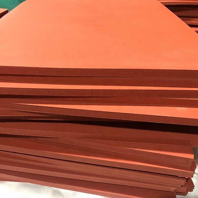 High Temperature Resistance Red Waterproof Silicone Rubber Foam Sheet 1-2 mm Self Adhesive Epdm Rubber Sponge Sheet Pad Roll