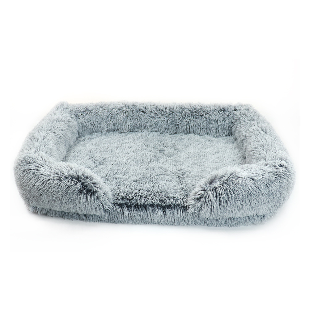 Custom Pet Beds for Large Dogs Washable Sofa Dog Puppy Kennel Waterproof Long Plush Pet Dog Cat Bed