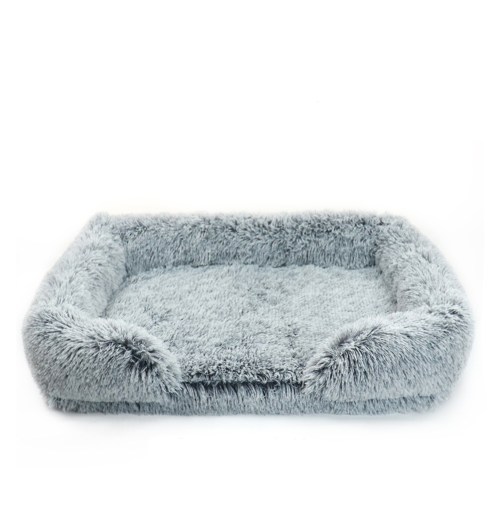 Custom Pet Beds for Large Dogs Washable Sofa Dog Puppy Kennel Waterproof Long Plush Pet Dog Cat Bed