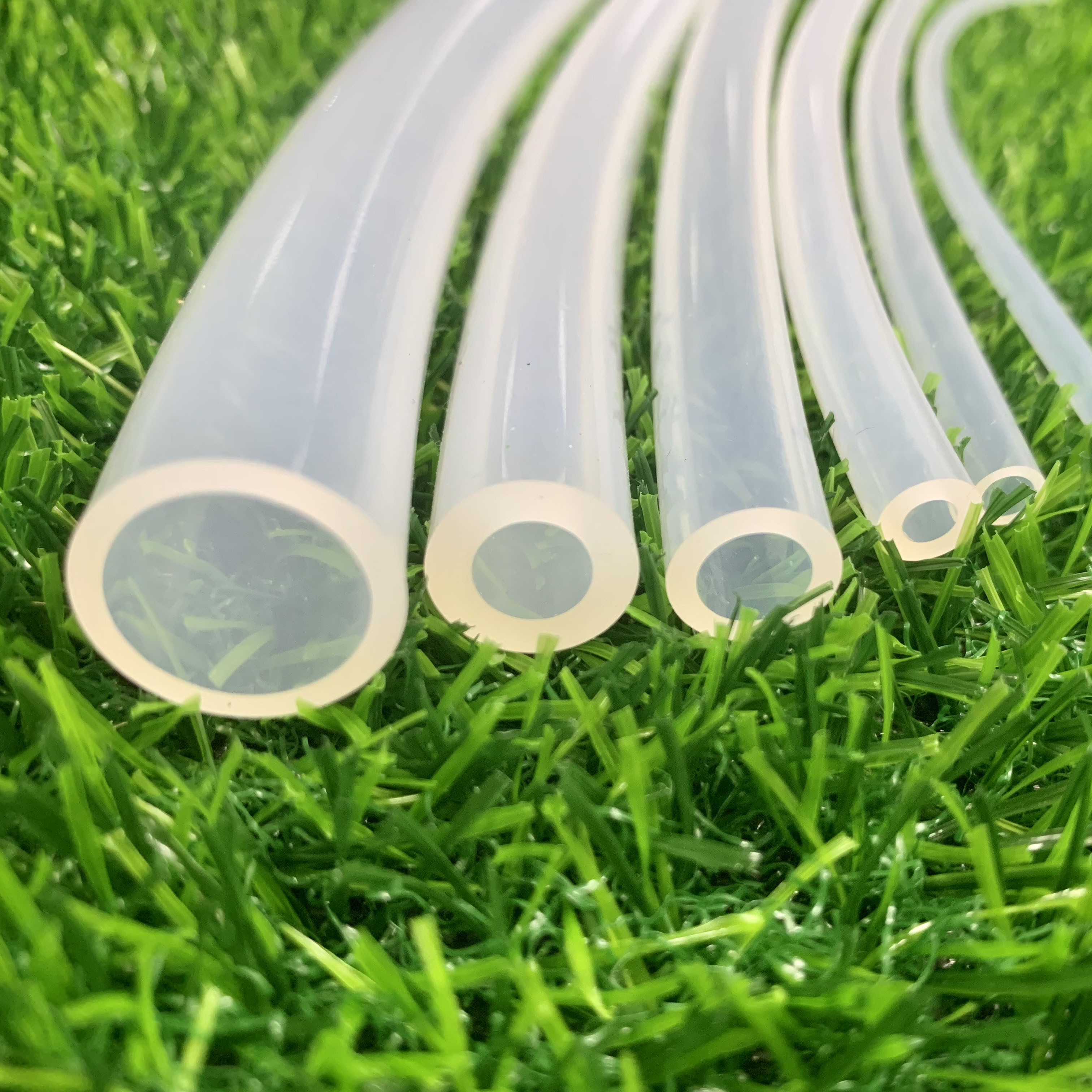 Flexible elastic tubing insulating food grade milk transparent thin wall stretchable color silicone tube