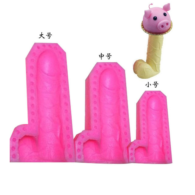 Factory Customize Penis Sexy Cake Candy Soap Candle Mold Silicone Baking Mould Dick ice cube tray