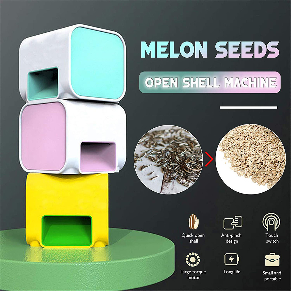 Smart Melon Seed Opener Electric Chargeable Portable Automatic Peeler Machine Sunflower Seeds Cracker Tool