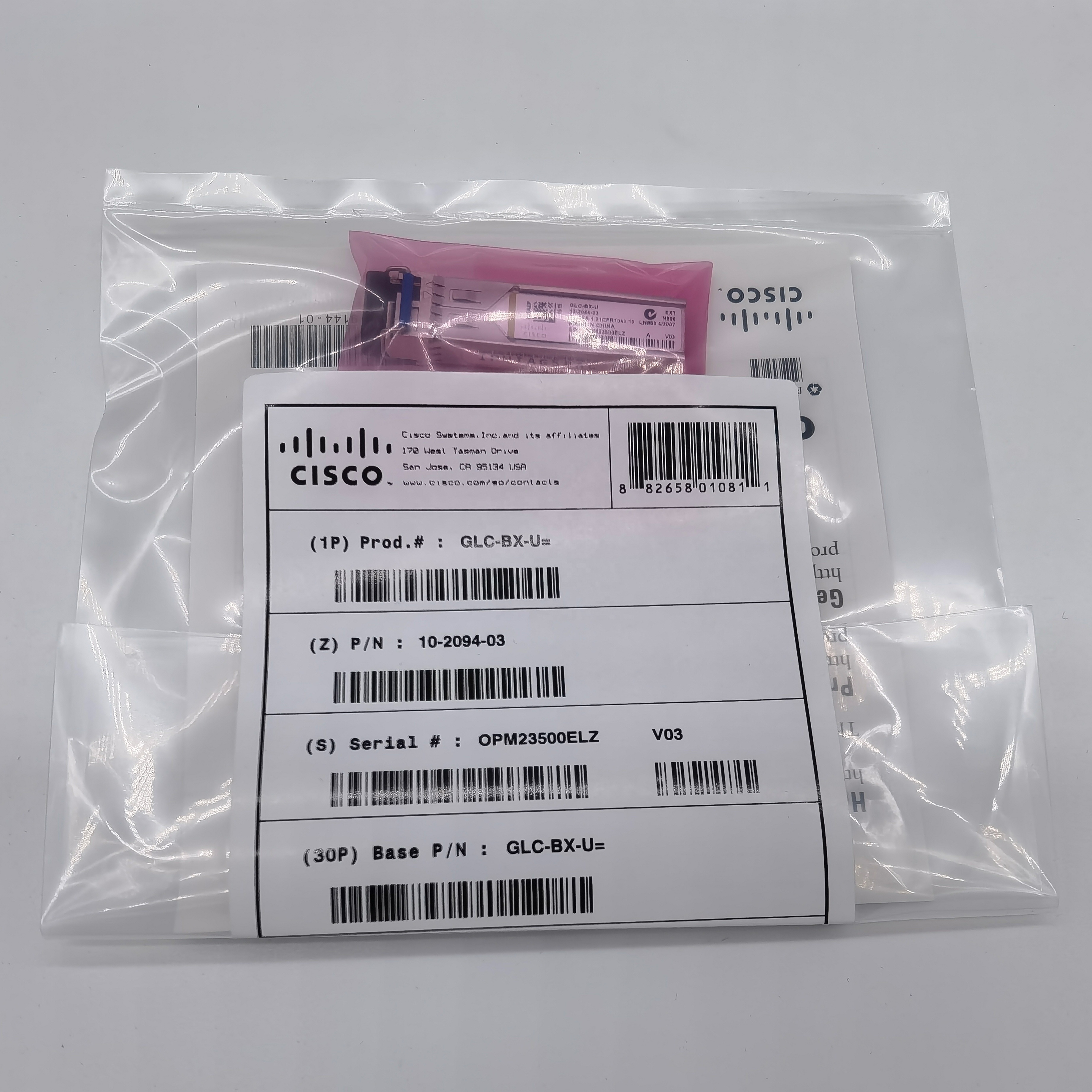 Cisco GLC-BX-U GLC-BX-D Compatible 1000BASE BiDi SFP 1490nm/1310nm 10km DOM LC SMF Transceiver Module