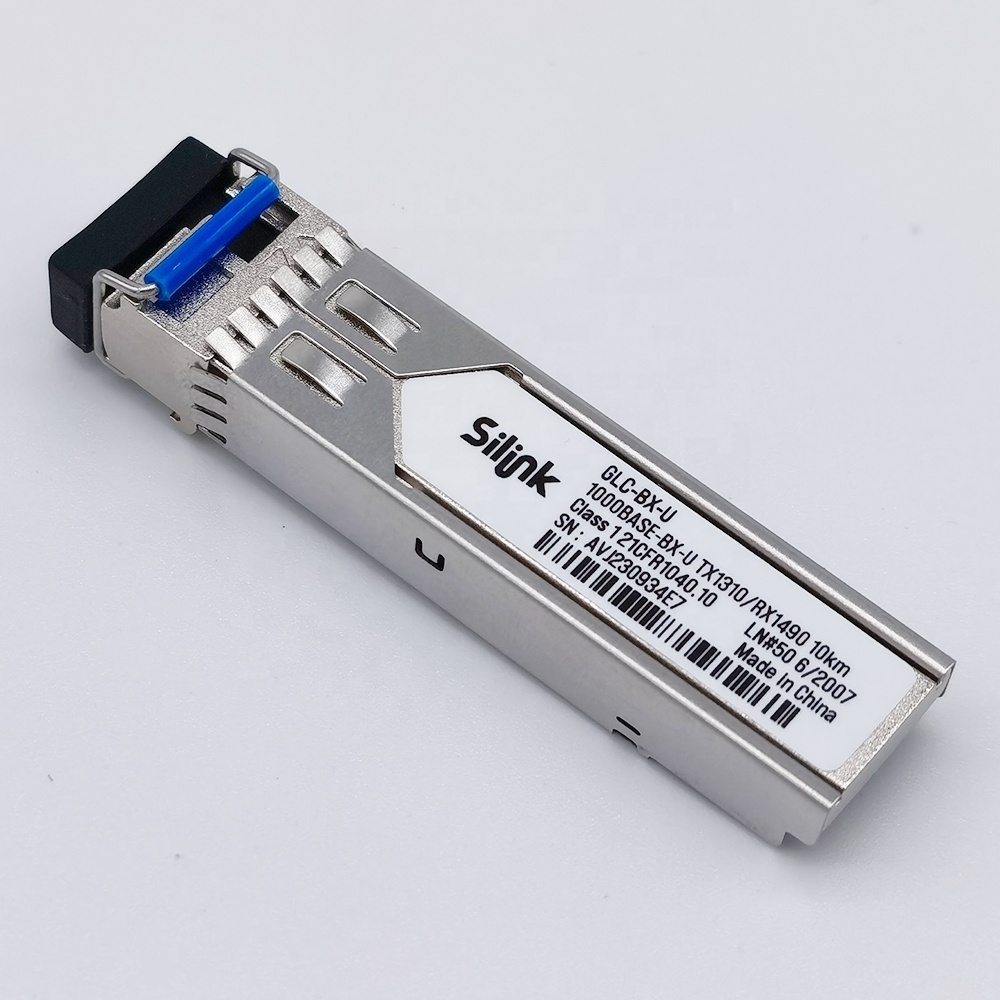 Cisco GLC-BX-U GLC-BX-D Compatible 1000BASE BiDi SFP 1490nm/1310nm 10km DOM LC SMF Transceiver Module