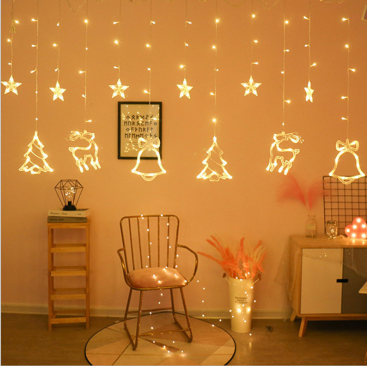 Christmas Outdoor Decoration Ramadan Neon Flex Light Rope Curtain String Lights Moon Star and Heart