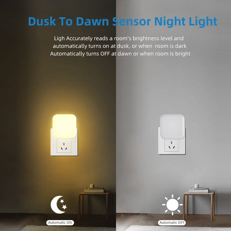 Wholesale Dusk to Dawn Sensor Nightlight Motion Night Lamp for Bedroom Toilet Stairway Hallways Plug in LED Night Light