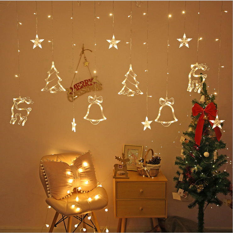 Christmas Outdoor Decoration Ramadan Neon Flex Light Rope Curtain String Lights Moon Star and Heart