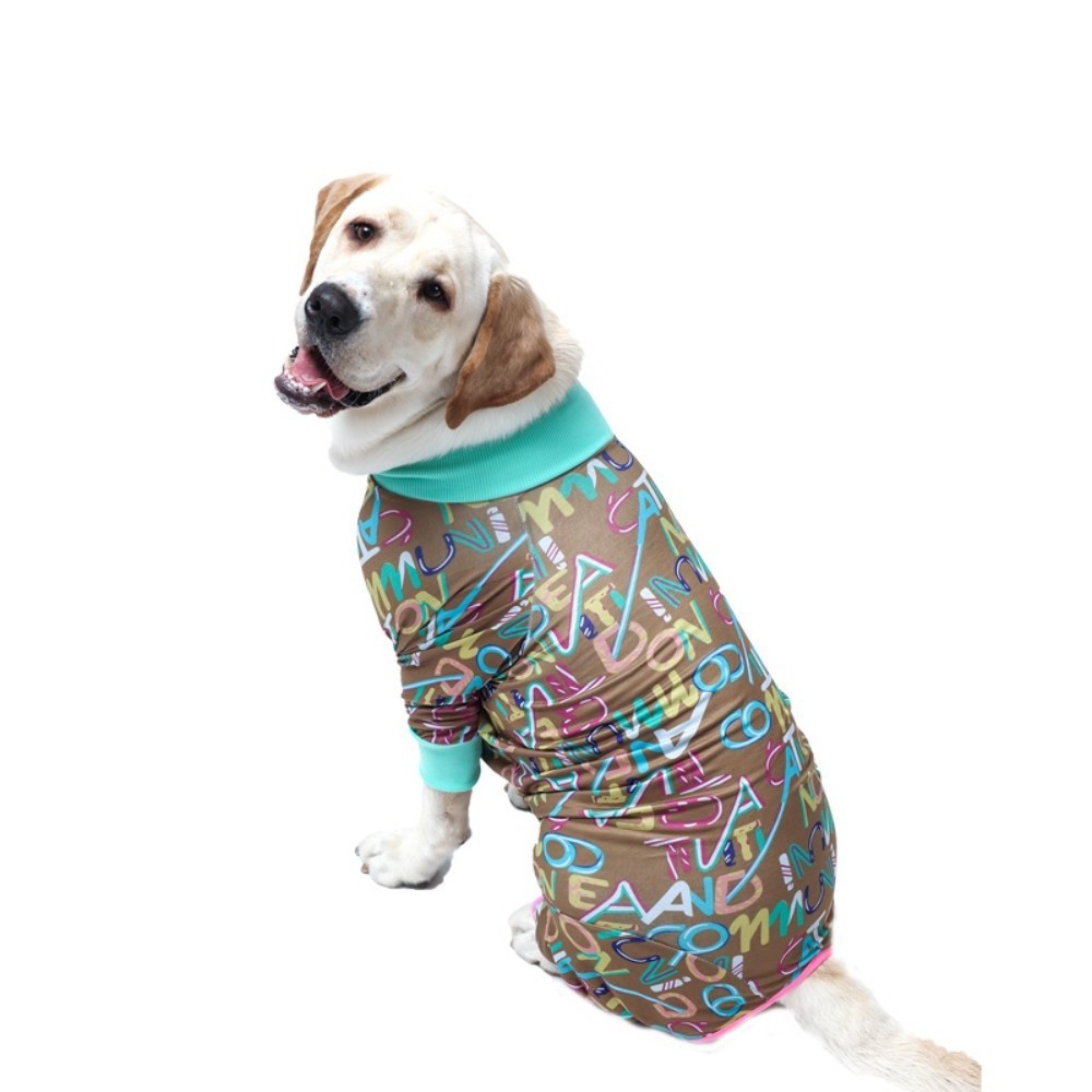 Sports dog pajamas pet clothes onesies are suitable for small, medium and large dogs