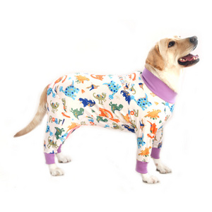 Sports dog pajamas pet clothes onesies are suitable for small, medium and large dogs