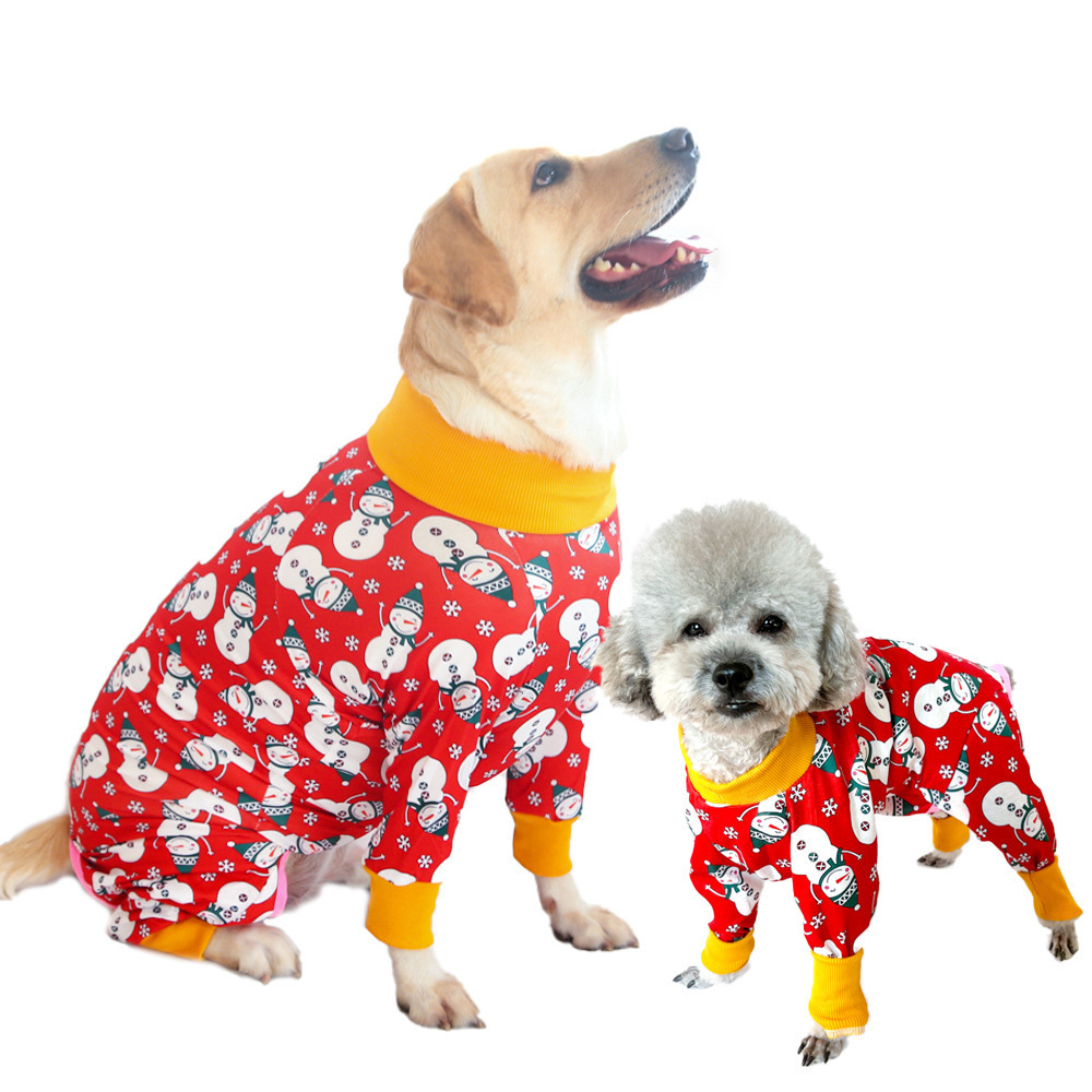 Sports dog pajamas pet clothes onesies are suitable for small, medium and large dogs