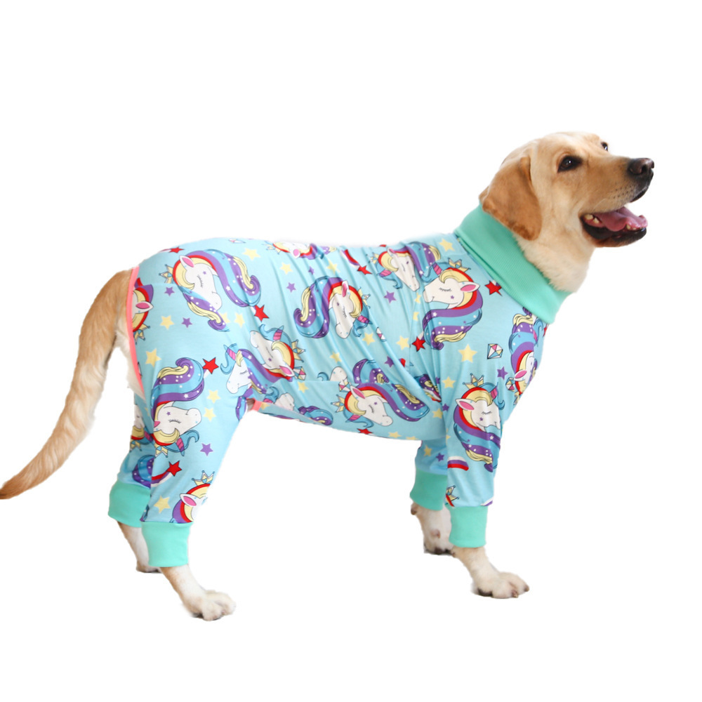 Sports dog pajamas pet clothes onesies are suitable for small, medium and large dogs