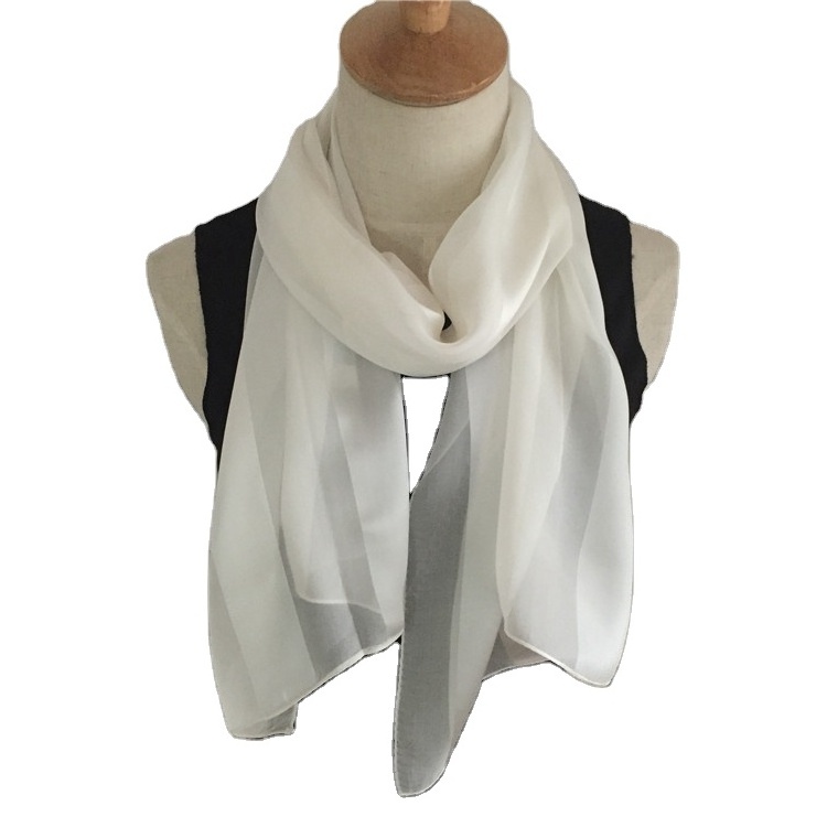 White silk scarves for Painting LOW MOQ