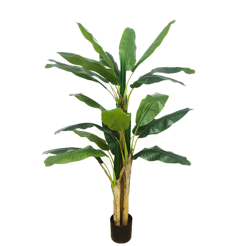 Good Selling Living Room Accessory Modern Artificial Cherry Blossom Bonsai Wooden Banana Tree