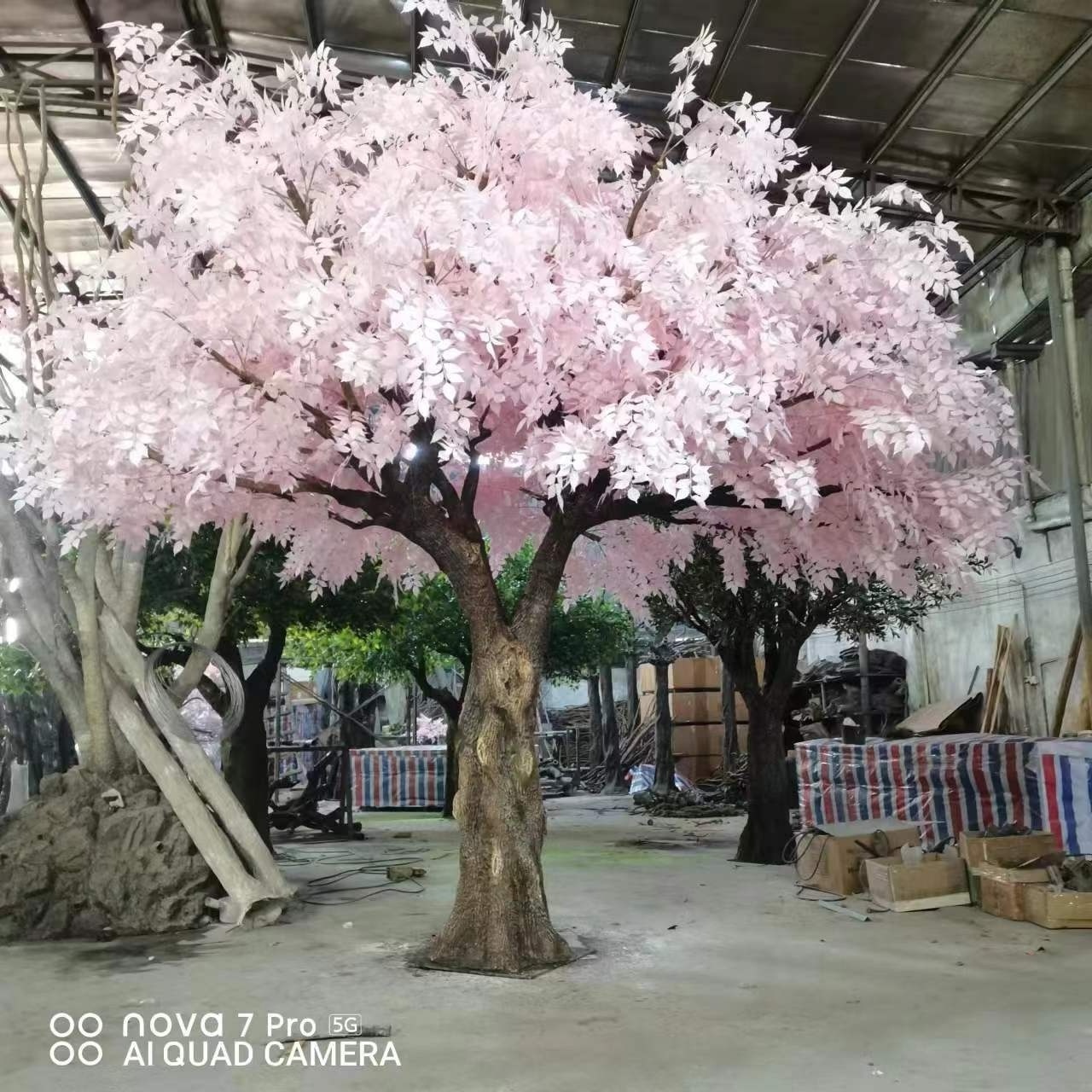 3m 4m height large indoor outdoor pink ficus tree cherry blossom artificial cherry blossom tree for wedding centerpiece