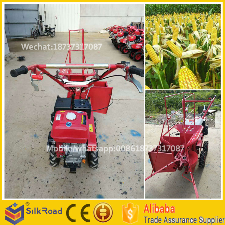 hand walking tractor compact Mini sweet corn mini combine harvester