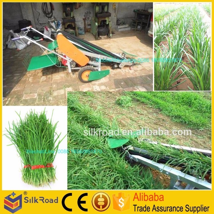 Chives reaping machine/harvester for fragrant-flowered garlic on sale/leeks harvest machine