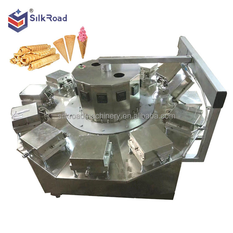 Commercial egg rolls making machine automatic crispy waffle roll snacks machine barquillos making cooking machine for sale