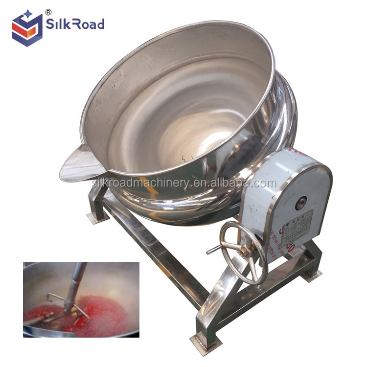 Commercial 100L 200L 500L steam electric gas jacketed cooking boiling pot for sale price