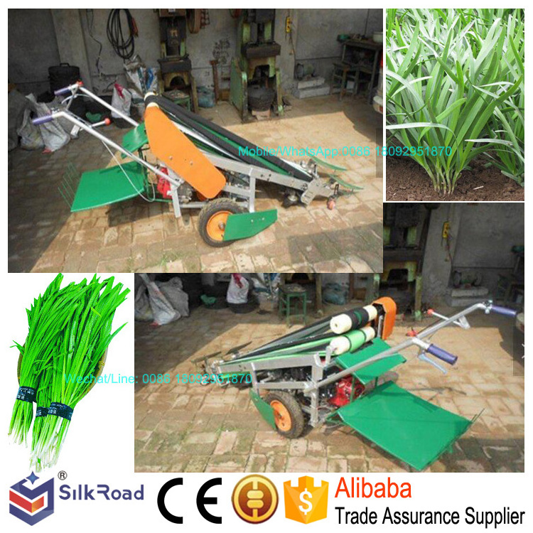 Chives reaping machine/harvester for fragrant-flowered garlic on sale/leeks harvest machine