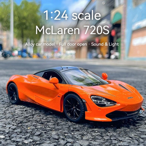 Hot OEM McLaren 720S 1:24 diecast toys model car sports car alloy lights and sound pull back wheel children toy diecast car