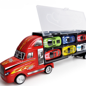 Hotwheels 12 pack Metal Large Transport Storage Truck Model Car Dual-sided Carry Container Vehicle Resistant Fall Diecast Toys