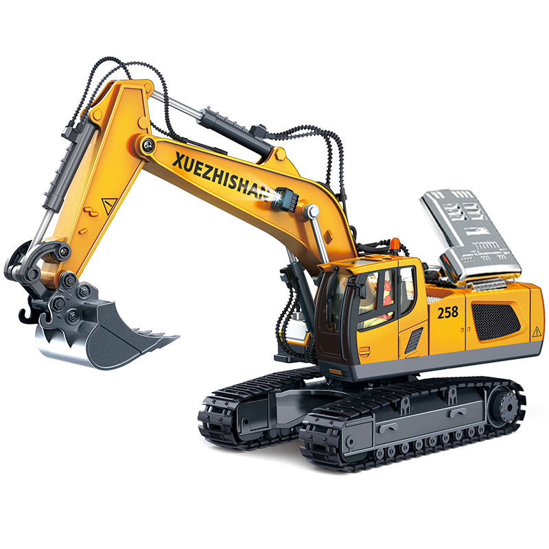 Best seller list remote control excavator toy die cast toys rc radio control hydraulic car jcb toys backhoe loader