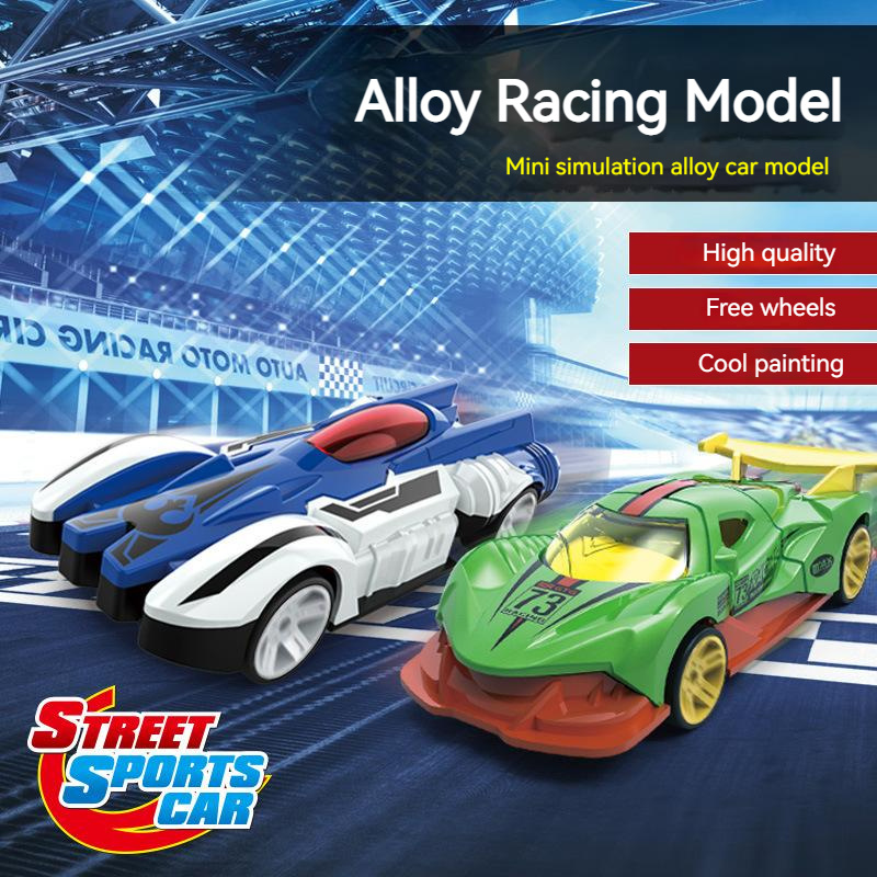 Hot 1/64 Scale New Alloy Diecast Toys for Kids Inertial Gliding Mini Super Model Car Metal Racing Diecast Cars