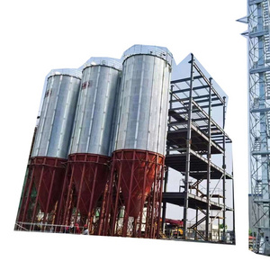 200t Sawdust wooden chips steel silo bins wooden pellets steel hopper silo storage system