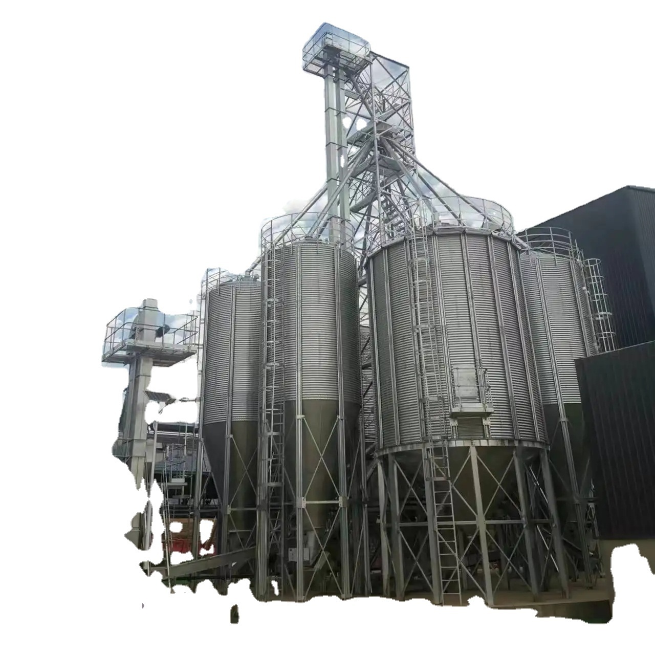 Supply commercial hopper bottom silo for seed storage/good price for steel silos