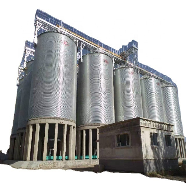 1500t / 2000t / 2500t corn / maize flat bottom storage steel silos for feed mill selling on competitive price