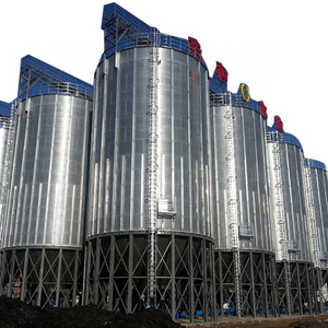 Feed storage steel silos for sale / steel silos with hopper bottom / hopper bins