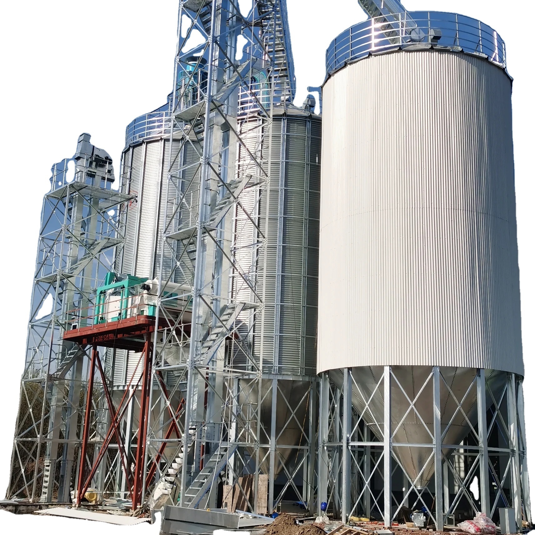 Supply commercial hopper bottom silo for seed storage/good price for steel silos