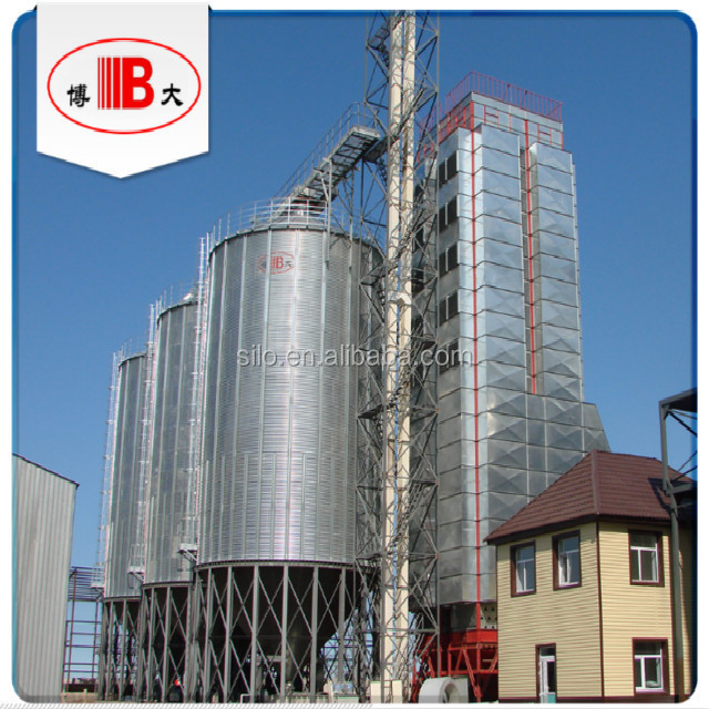 Wooden chips and wooden pellets hopper bottom steel silo bins storage system