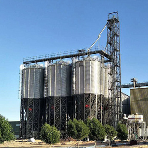 Supply commercial hopper bottom silo for seed storage/good price for steel silos